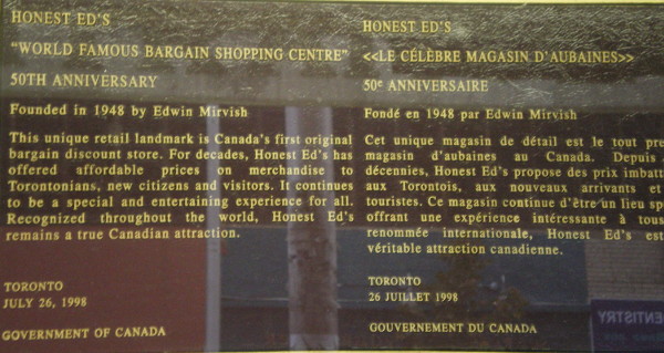 Honest Ed's Toronto