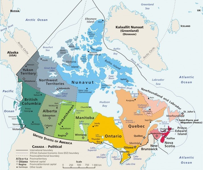 Cuantas provincias tiene Canada